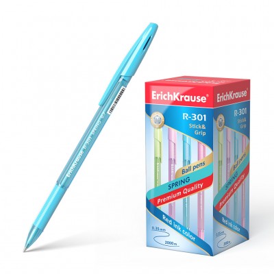 Ручка шариковая ЕК R-301 SPRING Stick 0.7 mm синяя 50 шт/уп 31059